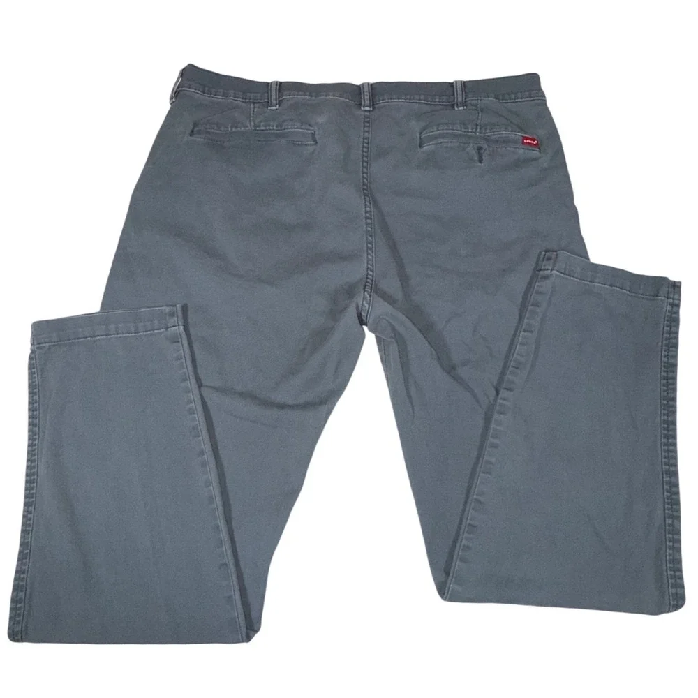 Levis XX Chino Standard Taper Pants Mens 38x32 Gray Twill 85226-0063 Casual